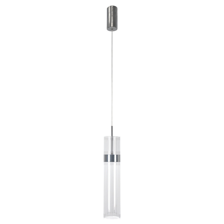 Lampadario LED su cavo AMBIENTE, 6W, 230V, 3000/4000/6000K (temperatura colore selezionabile), finitura cromo lucido