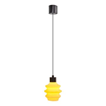 Lampadario LED su cavo CACTUS LED/3W/230V 3000K nero/giallo