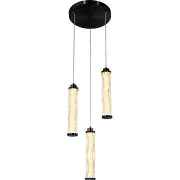 Lampadario LED su cavo CORTE LED/25W/230V nero