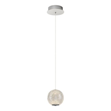 Lampadario LED su cavo CREMONA LED/5W/230V 3000K cromo opaco