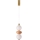 Lampadario LED su cavo FLORES LED/12W/230V oro/arancione