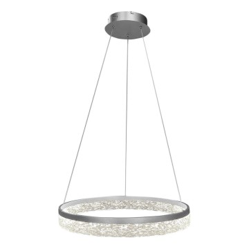 Lampadario LED su cavo GALA LED/25W/230V Ø 50 cm argento