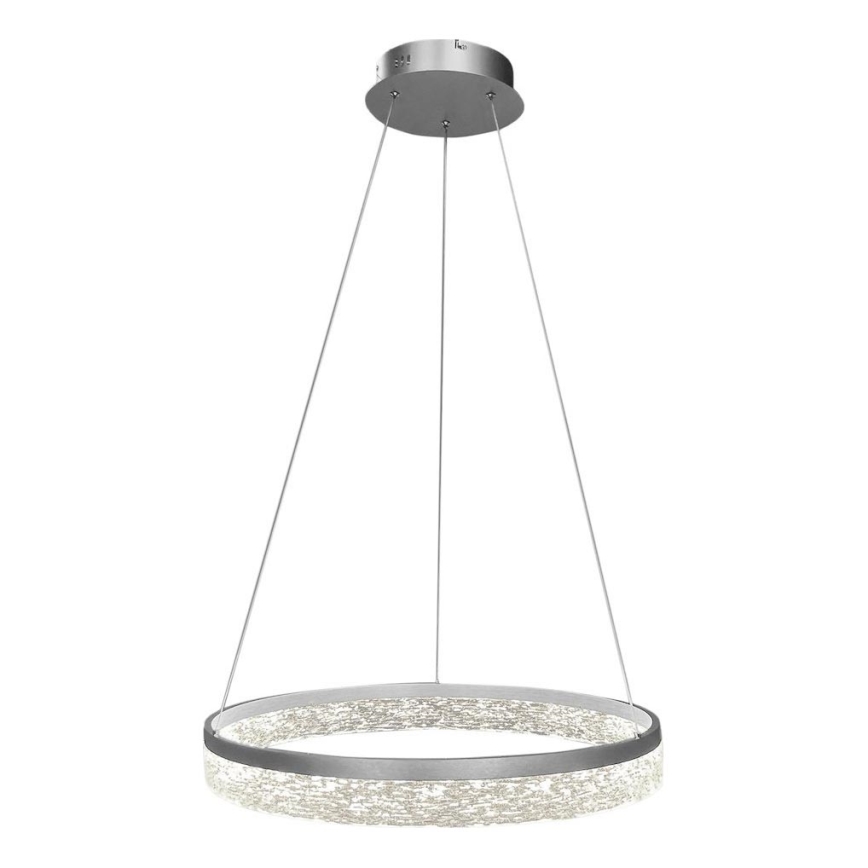 Lampadario LED su cavo GALA LED/25W/230V Ø 50 cm argento