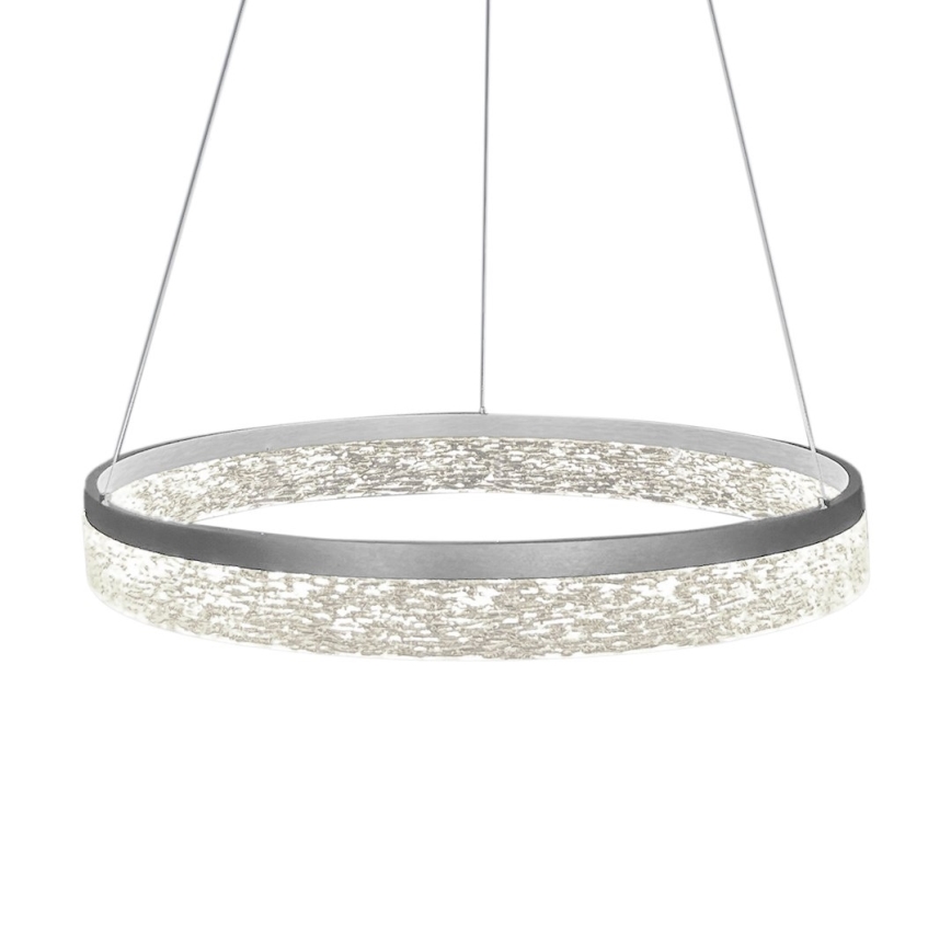Lampadario LED su cavo GALA LED/25W/230V Ø 50 cm argento