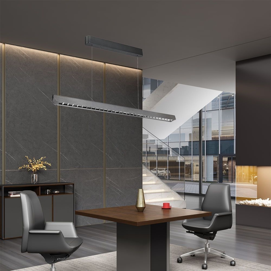 Lampadario LED a cavo LED/36W/230V 3000/4000/6400K antracite