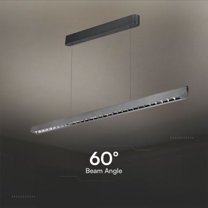 Lampadario LED a cavo LED/36W/230V 3000/4000/6400K antracite