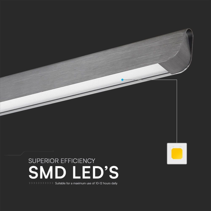 Lampadario LED a cavo LED/36W/230V 3000/4000/6400K antracite