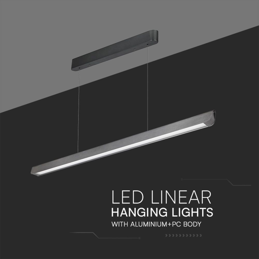 Lampadario LED a cavo LED/36W/230V 3000/4000/6400K antracite