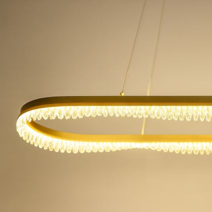 Lampadario LED su cavo LED/45W/230V oro