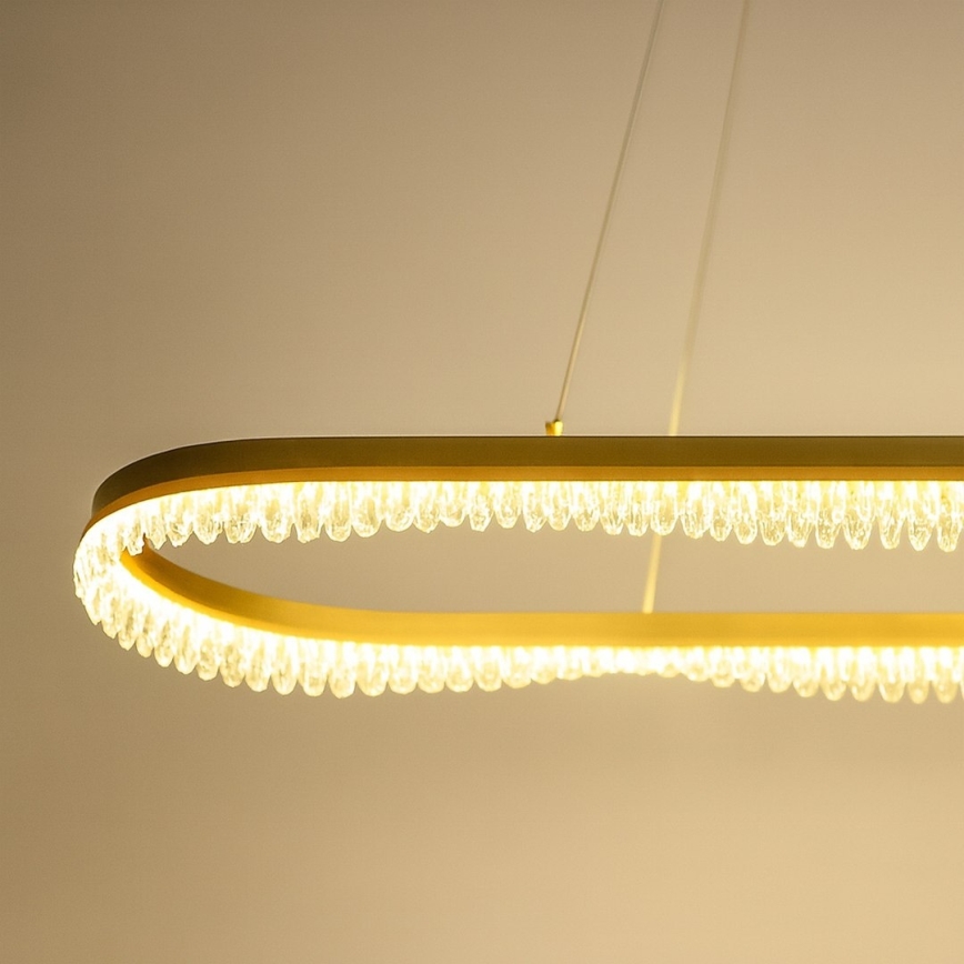 Lampadario LED su cavo LED/45W/230V oro