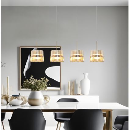 Lampadario LED su cavo LUXE LED/46W/230V ottone