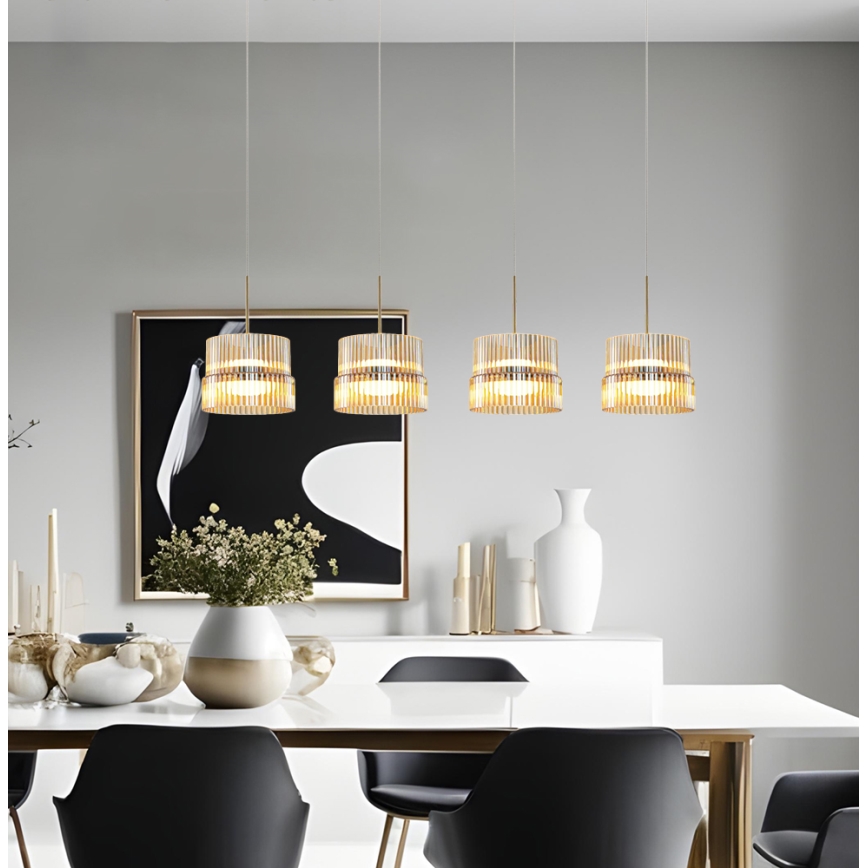 Lampadario LED su cavo LUXE LED/46W/230V ottone