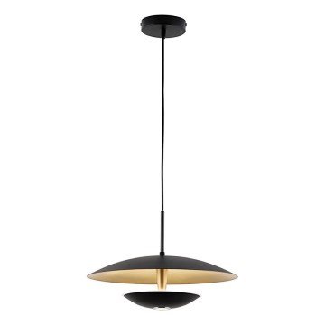 Lampadario LED su cavo MONICA LED/16W/230V nero/oro