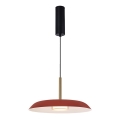 Lampadario LED su cavo NUDO LED/11W/230V 3000/4000/6000K rosso