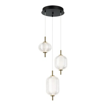 Lampadario LED su cavo PELLUCID LED/20W/230V bronzo/nero