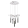 Lampadario LED su cavo PIGEON 5xLED/6W/230V 6500K cromo lucido