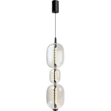 Lampadario LED su cavo PLAYA LED/12W/230V nero
