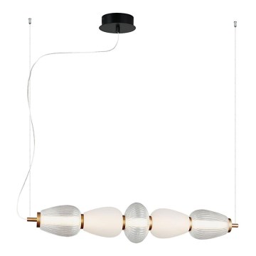 Lampadario LED su cavo SHINY LED/23W/230V bianco/oro