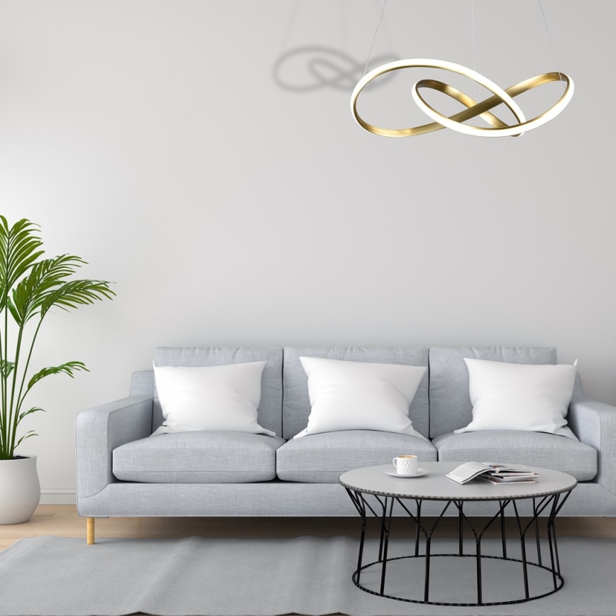 Lampadario LED su filo CAPPIO LED/36W/230V dorato