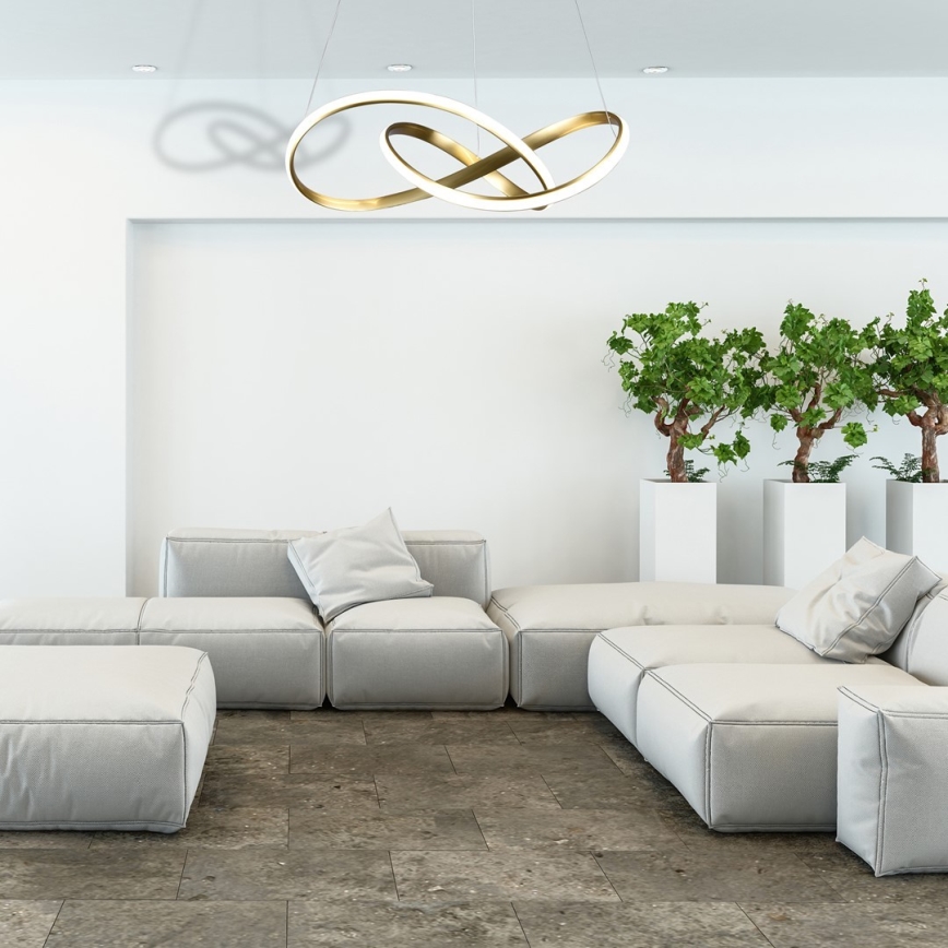 Lampadario LED su filo CAPPIO LED/36W/230V dorato