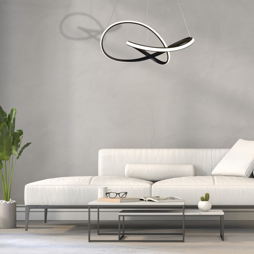 Lampadario LED su filo CAPPIO LED/36W/230V nero