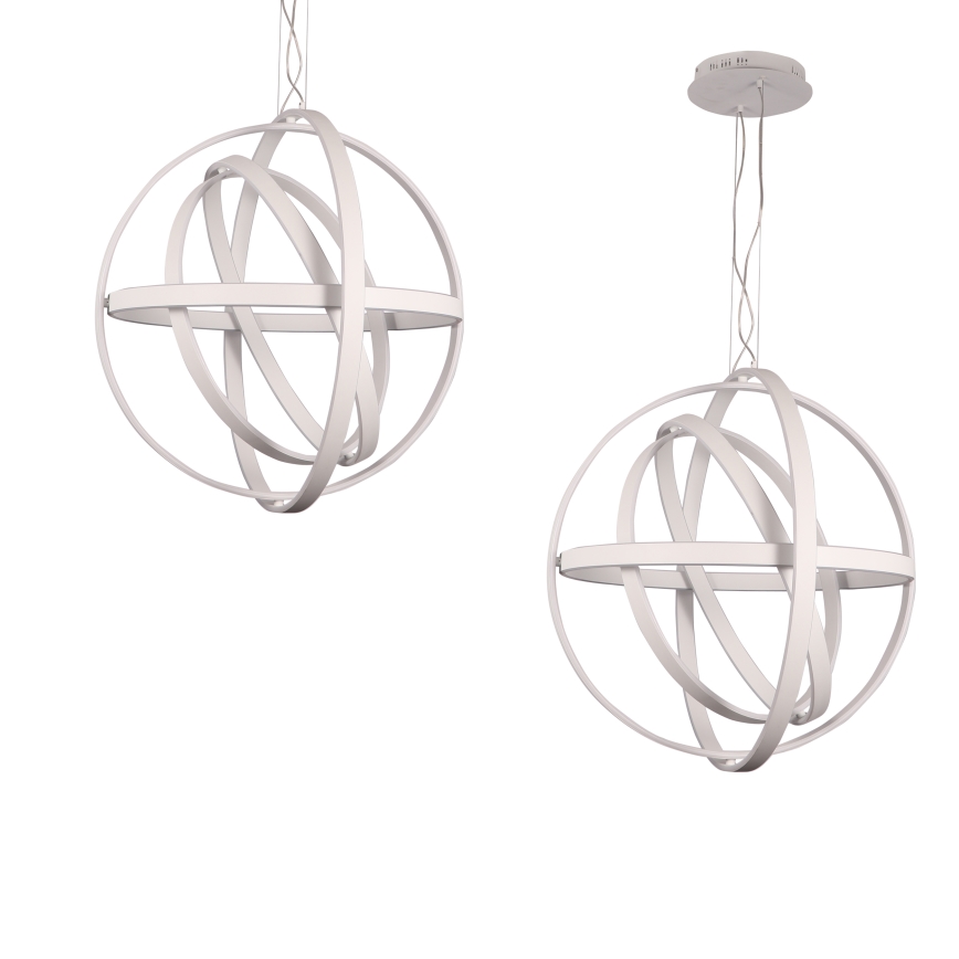 Lampadario LED su filo COPERNICUS 1xLED/260W/230V bianco