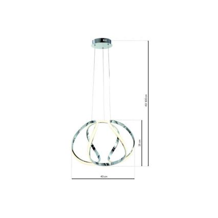 Lampadario LED su filo GLOBE 1xLED/50W/230V