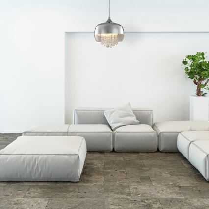 Lampadario LED su filo LUNA 1xE14/40W/230V