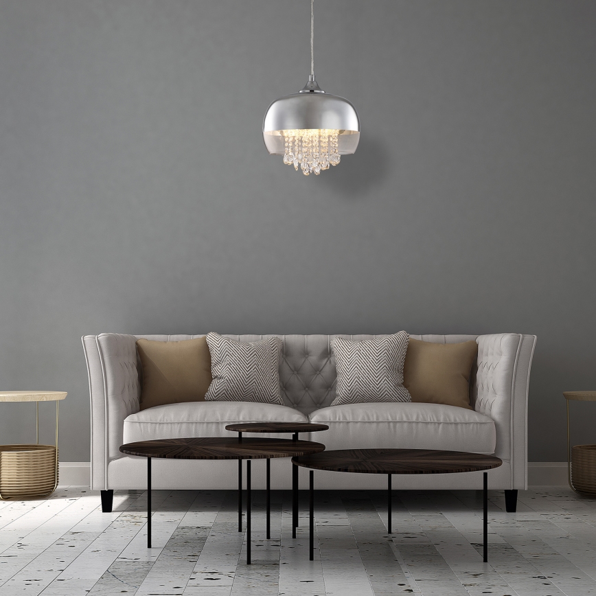Lampadario LED su filo LUNA 1xE14/40W/230V