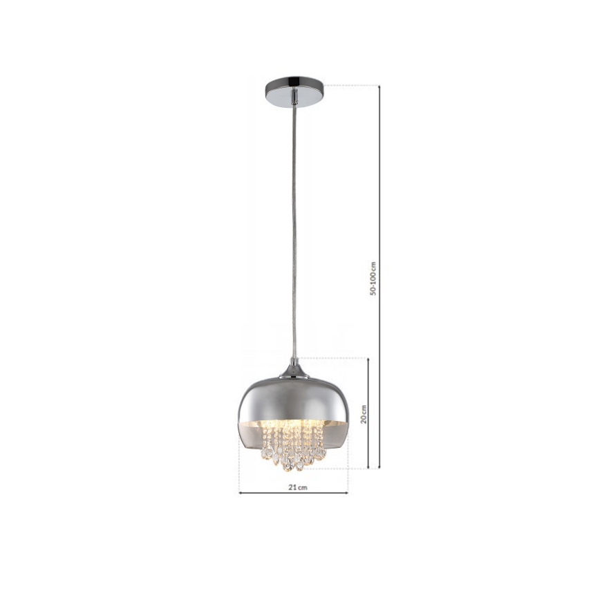 Lampadario LED su filo LUNA 1xE14/40W/230V