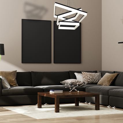 Lampadario LED su filo NERO 3xLED/140W/230V