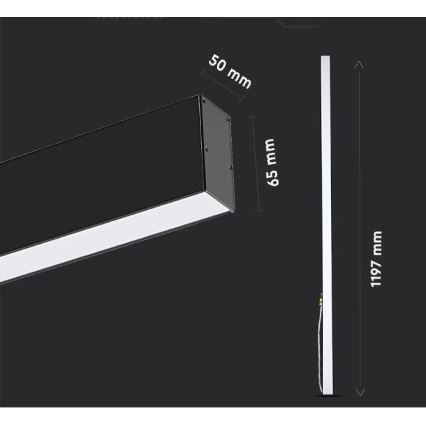 Lampadario LED su filo SAMSUNG CHIP LED/40W/230V 3000-6400K