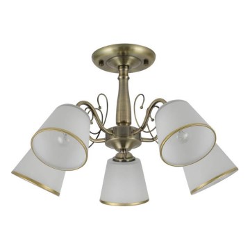 Lampadario LOSANNA 5xE14/40W/230V ottone