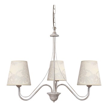 Lampadario MALBO II 3xE27/15W/230V bianco
