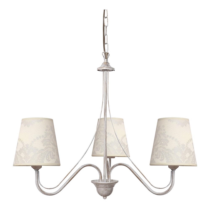 Lampadario MALBO II 3xE27/15W/230V bianco