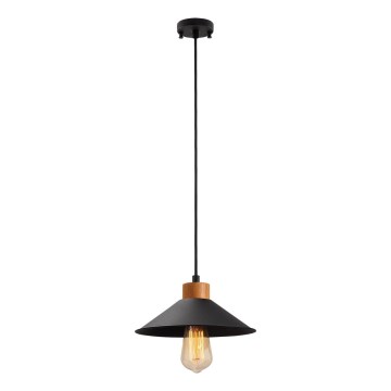 Lampadario MANAVGAT 1xE27/40W/230V nero/marrone