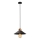 Lampadario MANAVGAT 1xE27/40W/230V nero/marrone