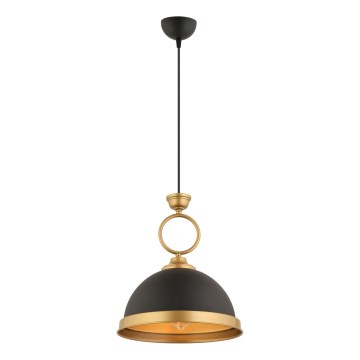 Lampadario MONZA 1xE27/40W/230V diametro 30 cm nero/bronzo