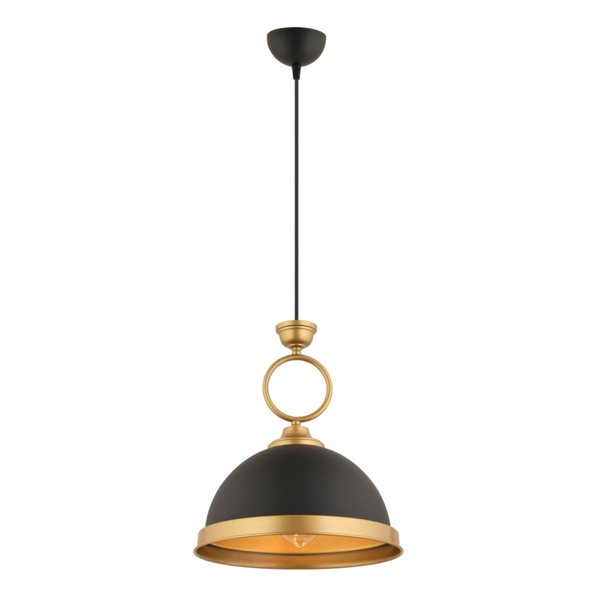 Lampadario MONZA 1xE27/40W/230V diametro 30 cm nero/bronzo
