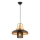 Lampadario MONZA 1xE27/40W/230V diametro 32 cm nero/oro