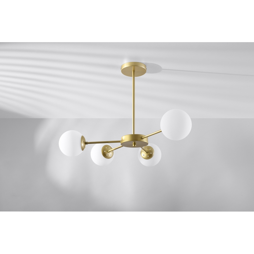 Lampadario on a pole MATI 4xG9/20W/230V oro