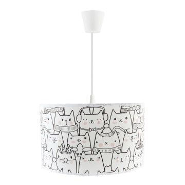 Lampadario per bambini a cavo CATS 1xE27/60W/230V