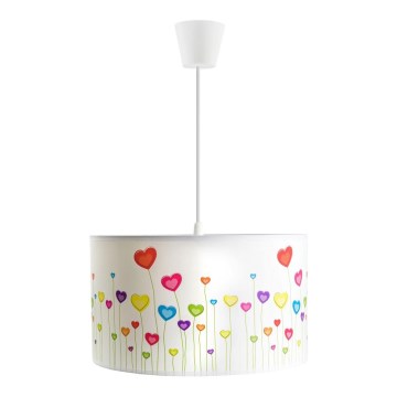 Lampadario per bambini a cavo HEARTS 1xE27/60W/230V