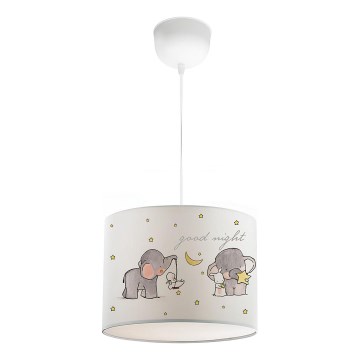 Lampadario per bambini CANDY 1xE27/40W/230V bianco/beige