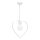 Lampadario per bambini CUORE 1xE27/60W/230V bianco