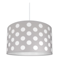 Lampadario per bambini DOTS grigio 1xE27/60W/230V