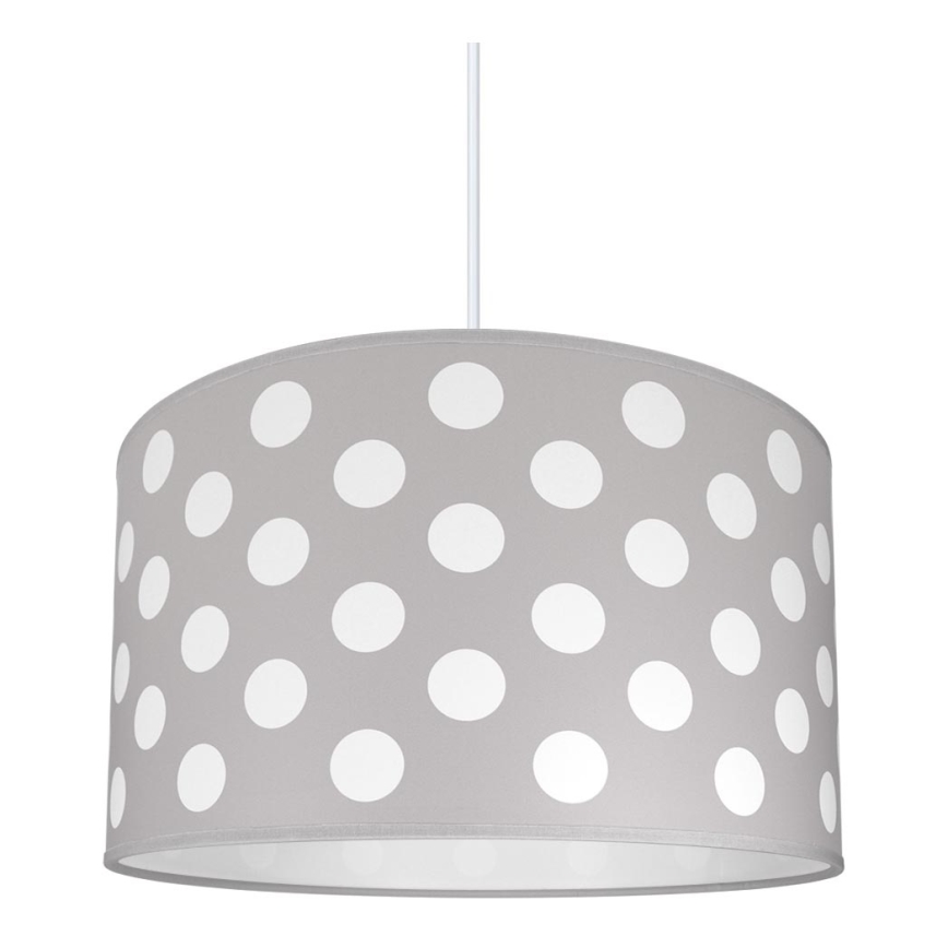 Lampadario per bambini DOTS grigio 1xE27/60W/230V