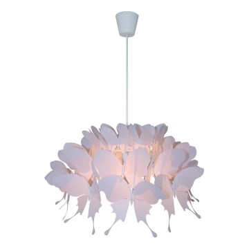 Lampadario per bambini FARFALLA 1xE27/60W/230V rosa