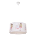 Lampadario per bambini GIRLS VIBES 1xE27/60W/230V Ø 40 cm Amo la moda