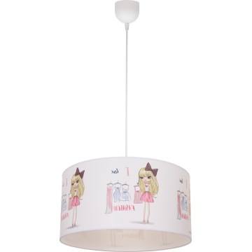 Lampadario per bambini GIRLS VIBES 1xE27/60W/230V Ø 40 cm Amo la moda